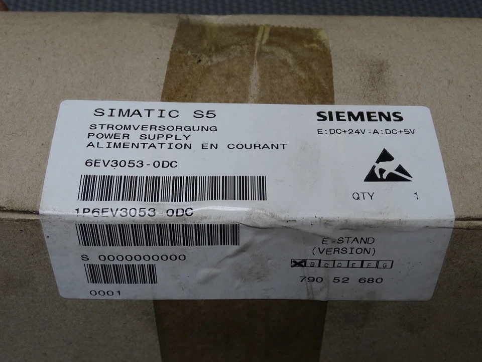 Original Siemens Simatic S5 Stromversorgung 6EV3053-0DC   #AU1 - Bild 2 von 3
