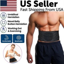 Umbilical Hernia Belt for Men and Women Abdominal Support Binder with Compress