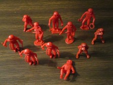 MPC Astronauts Spacemen Lot of Red and White