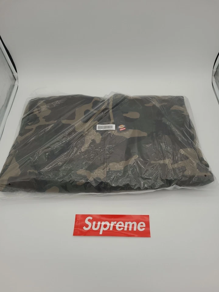 Supreme X Dickies Acolchado Forrado Cremallera Talla Grande L Sudadera con Capucha Camuflada FW25 DS Foto 2 de 4