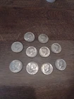 Lot Of 10 1967 Kennedy Silver Half Dollars