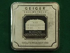 500 gram .999 Geiger Fine Silver Square Shaped 1/2 kg Ingot