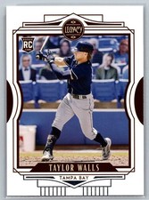 2021 Panini Chronicles Legacy Baseball #1 Taylor Walls RC Tampa Bay Rays