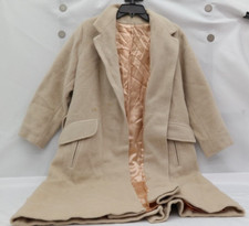 Vintage Forstmann Tie Front Wool Trench Coat 42" Long Tf