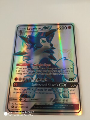 LYCANROC GX POKEMON CARD DESTINOS OCULTOS SV67/SV94