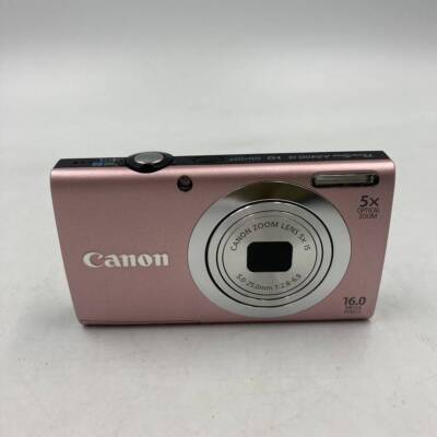 Canon PowerShot A2400 IS デジタルカメラ ピンク Canon PowerShot A2400 IS A2400IS pink Digital Camera Working