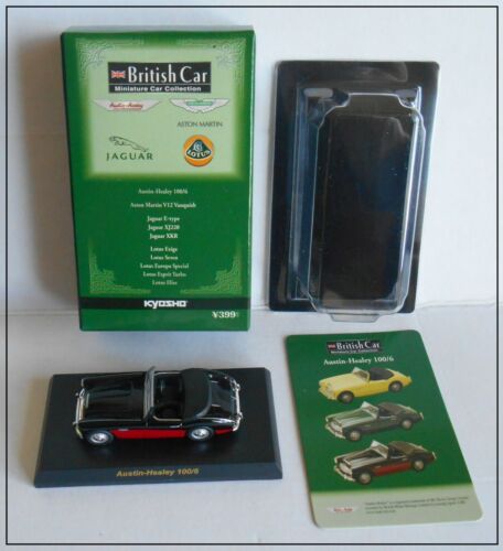 Austin Healey 100/6 Kyosho 1:64 Mint Boxed Black British Car Collection - Picture 1 of 10