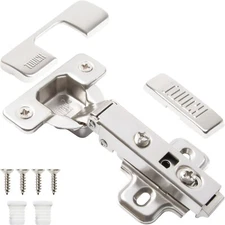 FRAMELESS 3/4" Overlay Cabinet Door Hinge Concealed Euro Full Overlay H-Quality