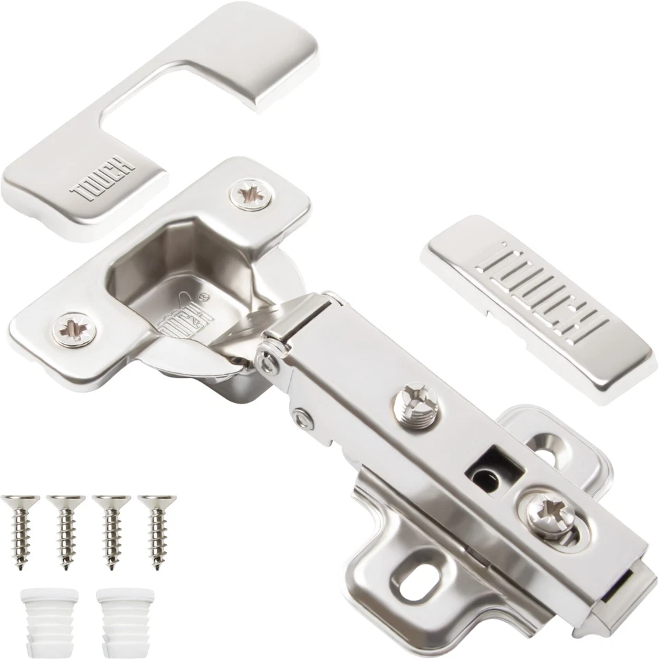 TOUCH FRAMELESS 3/4" Overlay Cabinet Door Hinge Concealed Euro Full Overlay H-Quality