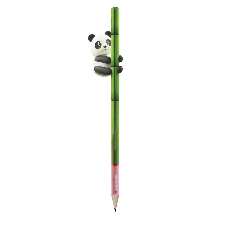 BLEISTIFT HB MIT RADIERGUMMI PANDA AUF BAMBUS VON LEGAMI NEU