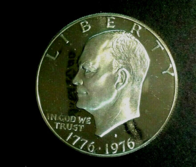 1976- S   T- 1 Proof  Clad  Eisenhower  Dollar  Gem  Deep Cameo
