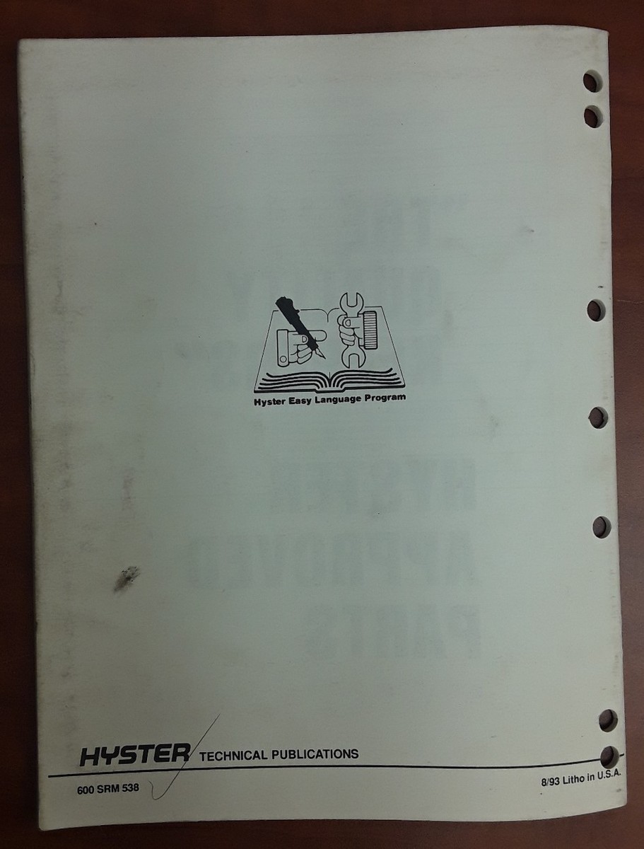 Hyster Mazda M4-2.5D Engine H1.25-1.75XM, H2.00XMS (H25--35XM