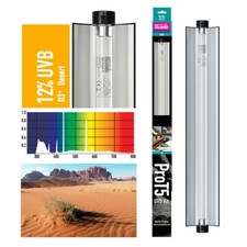 Arcadia برو T5 D3+ UVB طقم 12% Desert 22 بوصة 24w ProT5