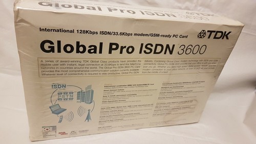 TDK GLOBAL PRO ISDN 3600 PN: U6500030 - Retail pack - small tear to wrapper. - Afbeelding 2 van 6