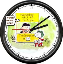 Personalized  Counselor Counseling Office Cute Gift Sign Wall Clock