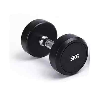 5KG Round Dumbbell Black Round Lifting Hand Weights Home Gym Fitness  Dumbbell UK