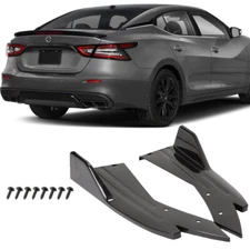 Glossing Black Rear Diffuser Bumper Splitter Canard Lip Kits For Nissan Maxima