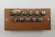 Trane Air Handler Thermostat Wire Termination Board BLK R Upper Left 1 3/4 Wide