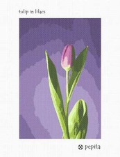 Tulip In Lilacs Needlepoint Kit or Canvas