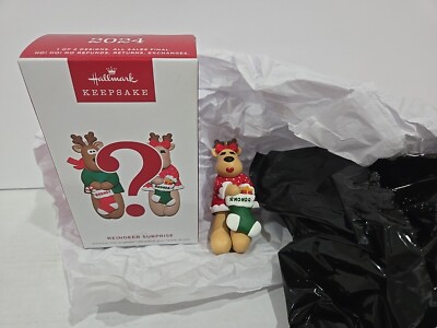 Hallmark 2024 RHONDA Rare Reindeer Surprise Keepsake Ornament - NEW VHTF