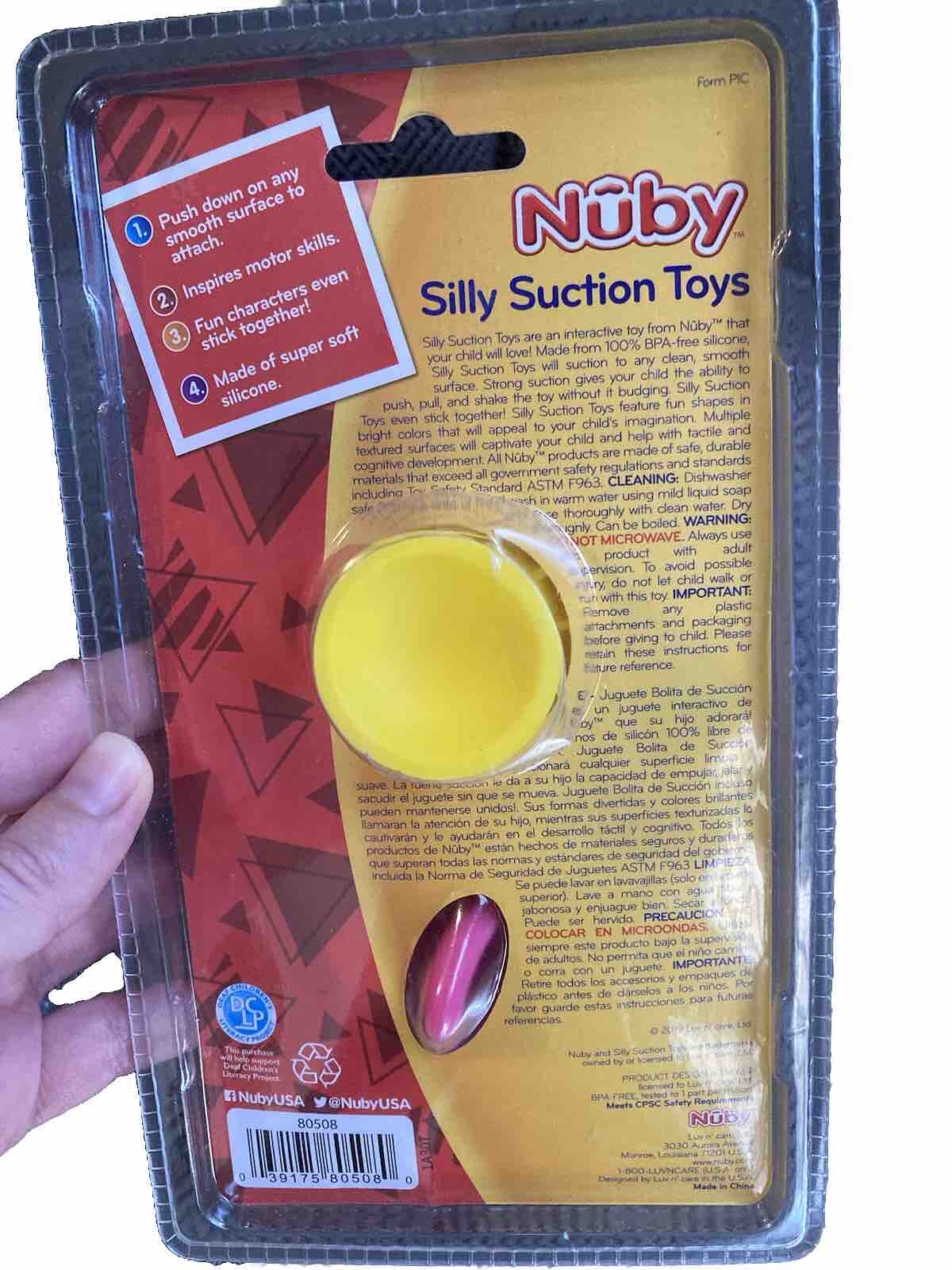 Nuby Silly Hummingbird & Flower Interactive Suction Toy Pink 18 months+  Toddler