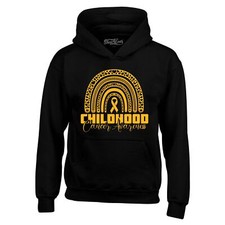 Child Cancer Awareness Gold Rainbow Hoodies Breast Cancer Sweatshirts