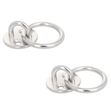 Pad Eye M5/6/8/10 Strip Eye Plate with Round base with ring Stainless Steel