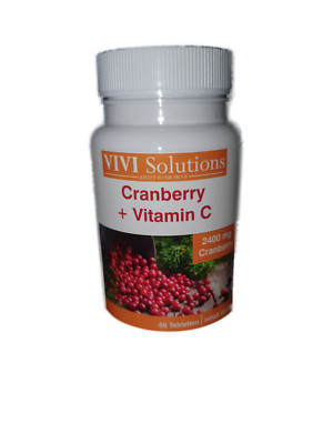 Ausverkauf   Cranberry 2400 mg + Vitamin C (Dose a 60 Tabletten)