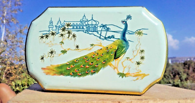 RONNEFELDT TEE DOSE TEA CAN ASSAM HERRENTEE BROKEN GOLD PFAU CAMEL PALME MOTIV