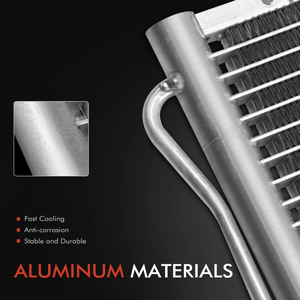 AC Condenser w/ Receiver Drier for Nissan 350Z 2003 2004 2005 2006-2009 V6 3.5L - Image 2 of 4