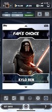 Topps Star Wars Digital Card Trader Kylo Ren Fan's Choice Series 2 Insert Award