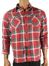 Polo Ralph Lauren Mens Shirt New S Classic Fit Two Pocket Red Plaid Button up