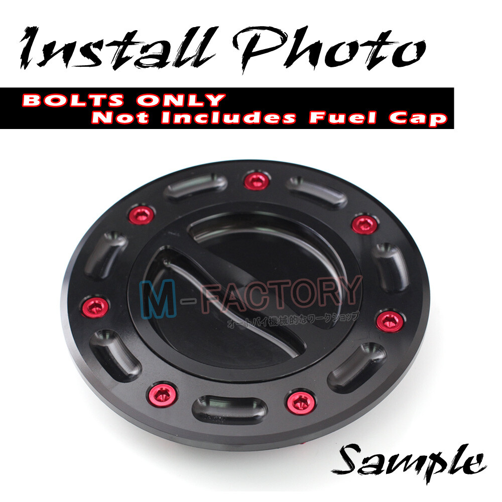 Red Billet CNC Gas Fuel Cap Bolts Fit Kawasaki ZX-6RR 636 All Year
