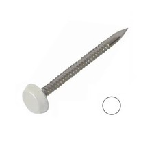 Poly Top Pins Nails Plastic Headed UPVC Polytop Fascia Panel Fixings 30mm 40mm