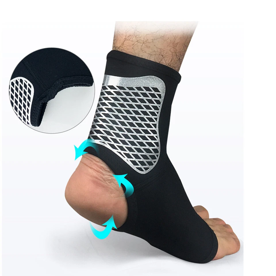 2 PCS Sports Ankle Support Foot Brace Guard Basketball Football Protective Gear - Image 4 of 4