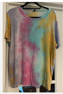 Lounge Set Pixie Lane Pixielane Multicolor Tie Dye Top Joggers XL EUC Boutique