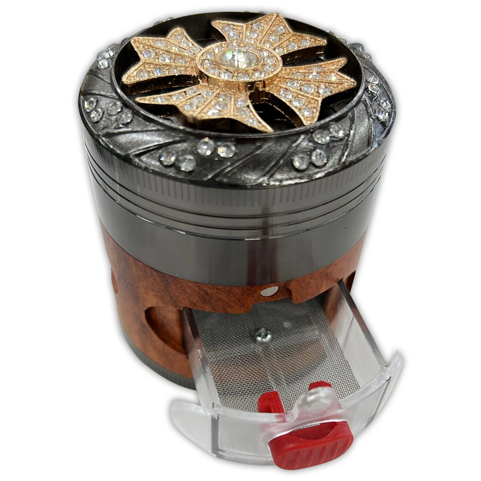 Tobacco Manual Herb Grinder Metal Smoke 4 Part Herbal Spice 40MM High Quality
