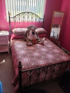 Bedroom Set Brass Head Board and Footboard.      