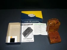 Vintage Bakelite Arcadia Commander Folding Pocket Viewer - Original Box + Papers