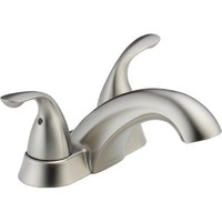 Delta Faucet 2503lf-ss Classic Two Handle Centerset Lavatory, Stainless Delta Faucet 2503lf-ss Classic Two Handle Centerset Lavatory, Stainless