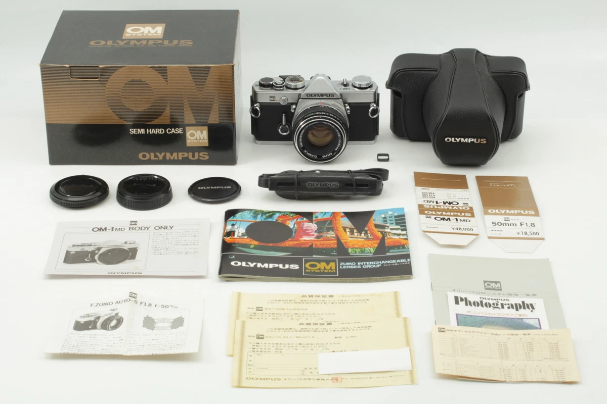 APP Exc+5 w/ Box】 OLYMPUS OM-1 MD SLR + F.ZUIKO AUTO-S 50mm f1.8
