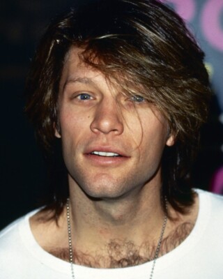 Jon Bon Jovi candid portrait in white shirt 24x36 Poster