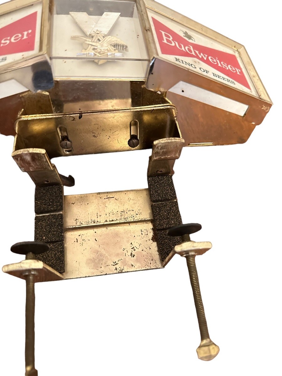 VINTAGE BUDWEISER KING OF BEERS LIGHT BAR REGISTER SIGN