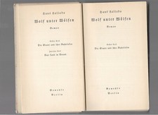 ERSTAUSGABE Hans Fallada Wolf unter Wölfen 1937 Rowohlt Verlag Hamburg
