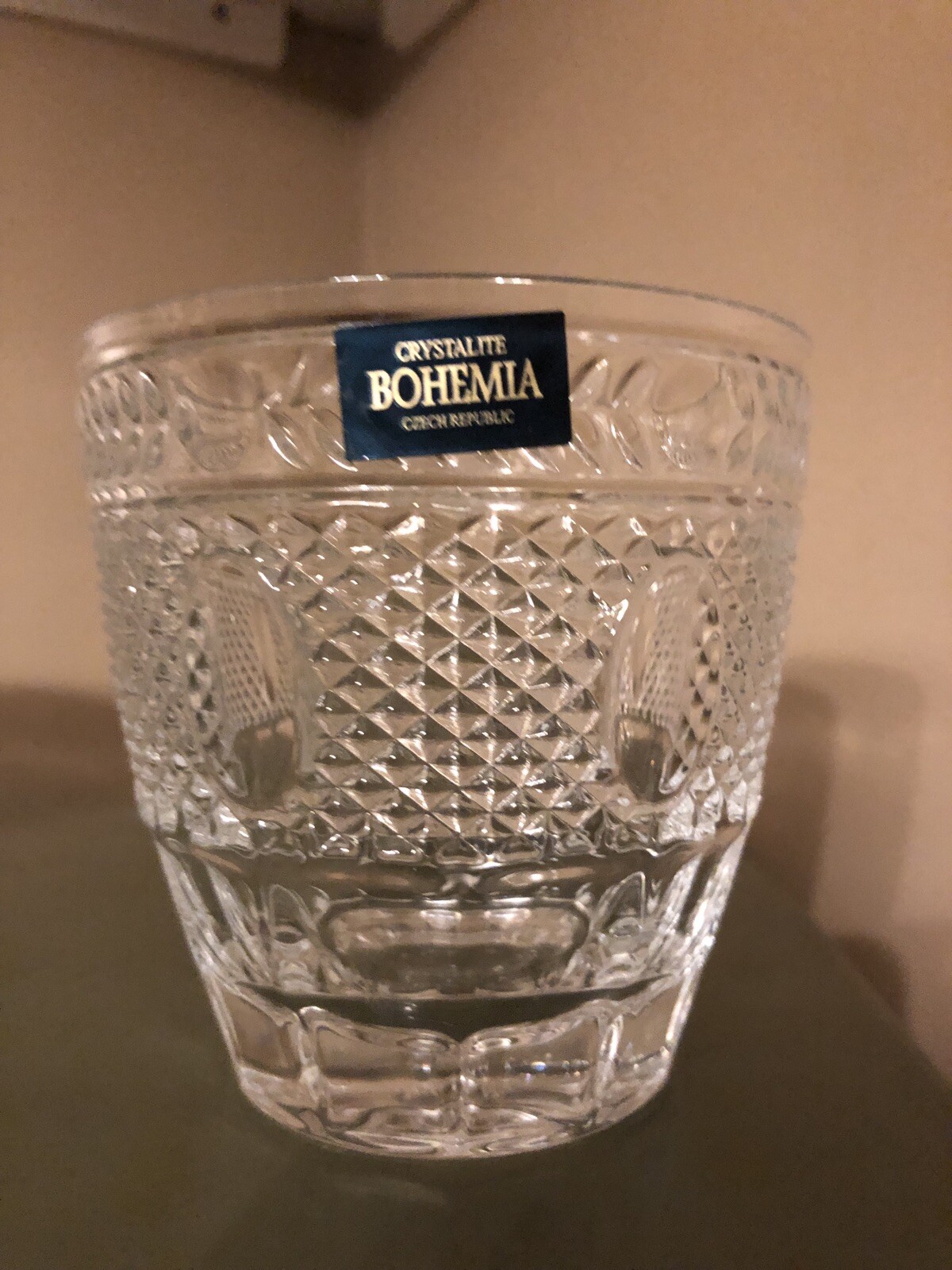 Bohemian Czech Vintage Crystal Tumbler Whisky Glass 320 ml set 6-image