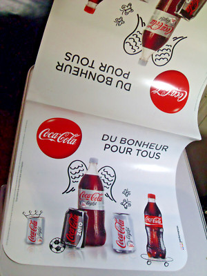 COCA'COLA - PLV Sammlung auf Doppelglanzpapier 2012 - 68X34 cm - NEU
