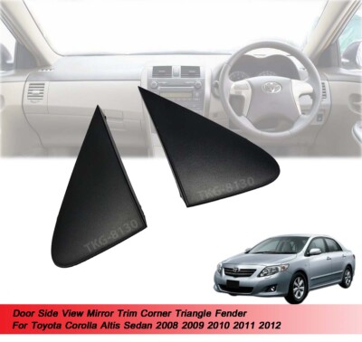 ZSGHJA specchietti Esterni 60118-02170 60117-02170 Vista Laterale Specchietto Retrovisore Angolo Triangolo Copertura per Toyota per Corolla 2014-2018 Copri specchietto retrovisore(Giusto