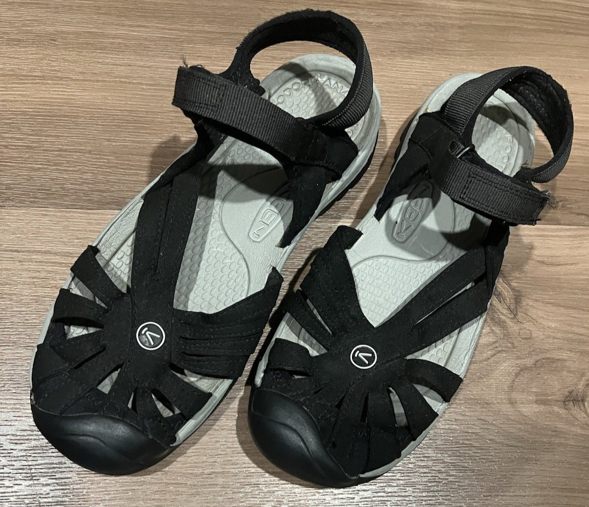 KEEN Rose sandalo donna taglia 9 5 nero outdoor sport acquatici escursioni fiume trail