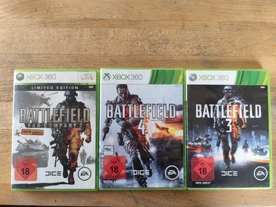 Battlefield 2,3,4 ( 3 Spiele )XBOX 360 Komplett 