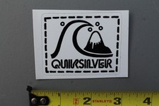 Quiksilver Black White Wave Mountain Logo Original QS1 Vintage Surfing STICKER
